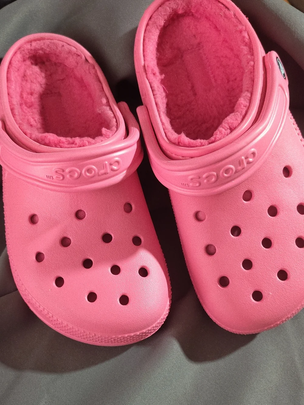 CROCS Kids Fuzzy-Lined Clog - Pink